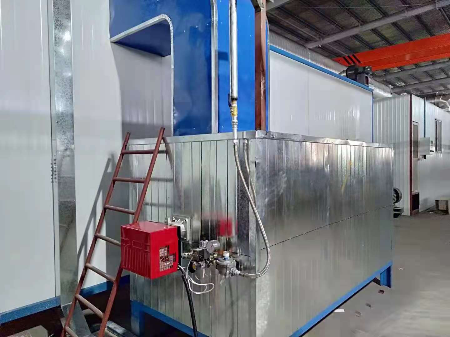 马三家烤漆线烘干燃气热风炉