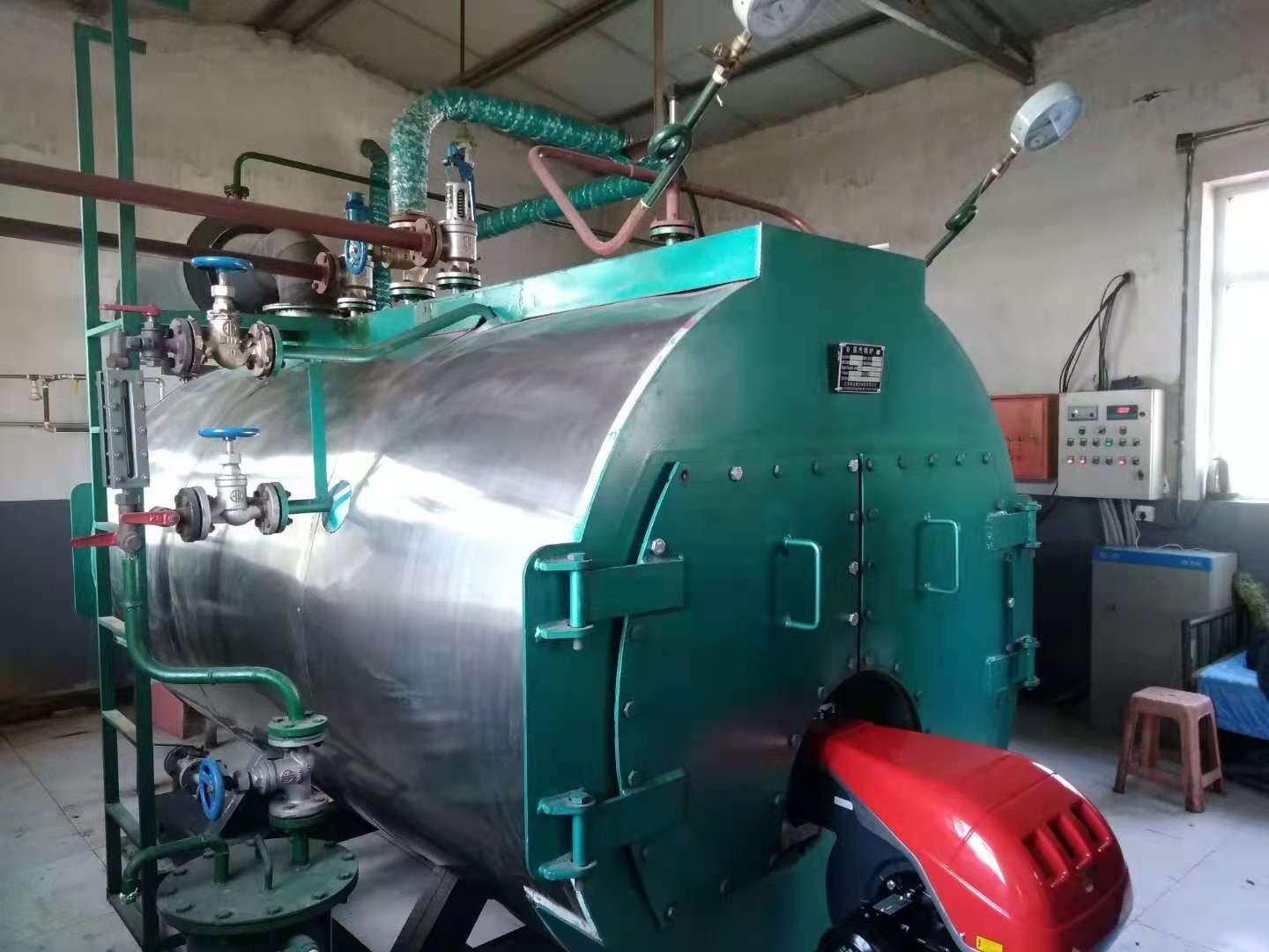 苏家屯屠宰场燃油蒸汽锅炉现场